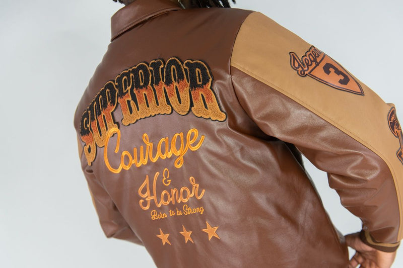 Rebel Minds World Champs Jacket - Brown