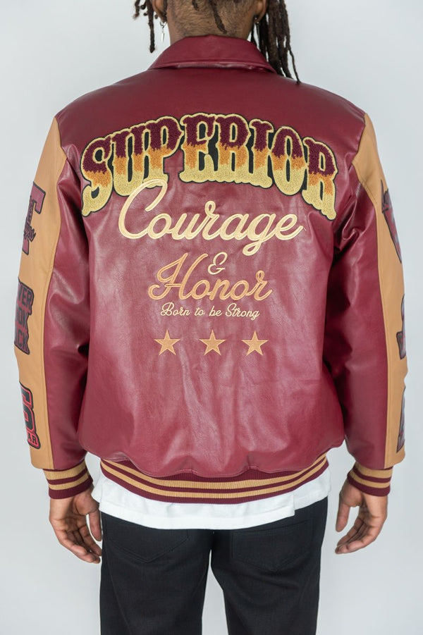 Rebel Minds World Champs Jacket - Burgundy