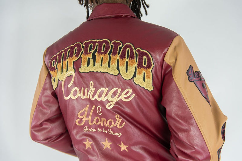 Rebel Minds World Champs Jacket - Burgundy