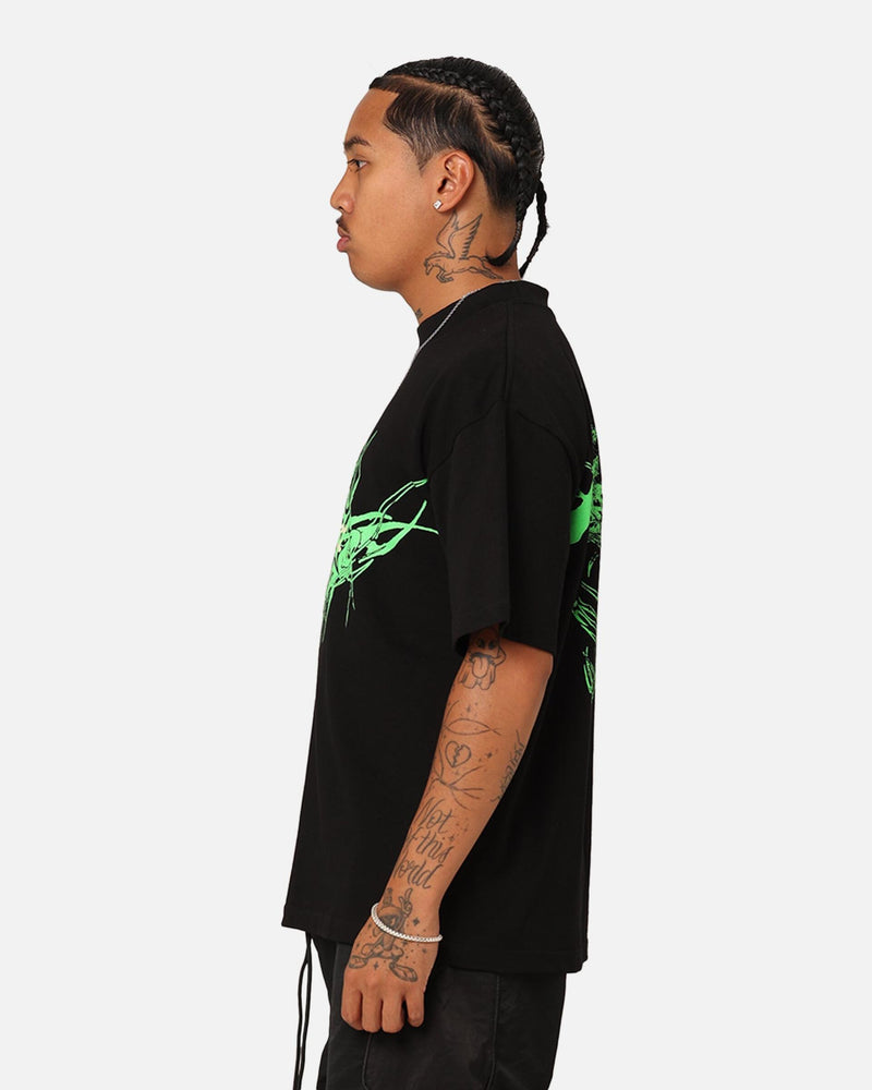 Loiter Lotus Oversized T-Shirt - Black