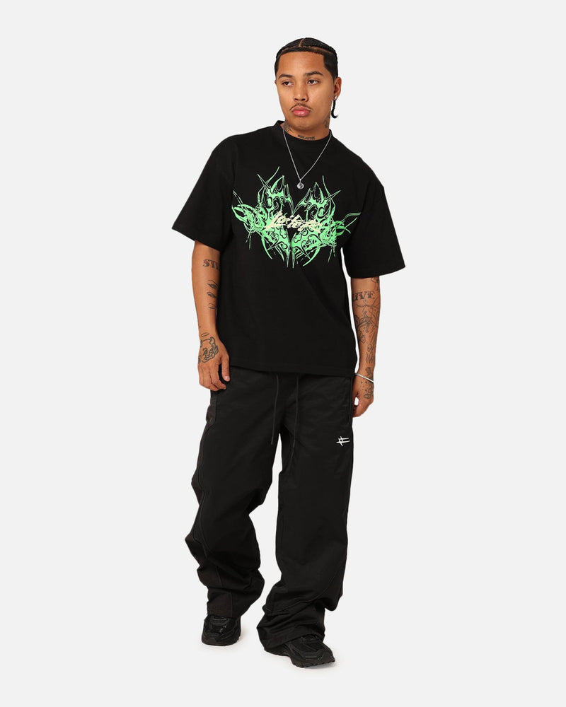 Loiter Lotus Oversized T-Shirt - Black