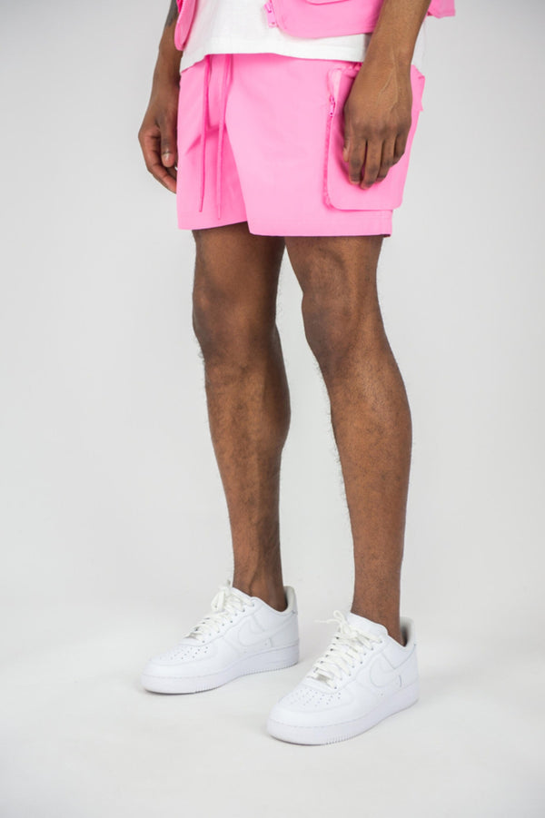 Rebel Mind Men's Travel Shorts - Pink