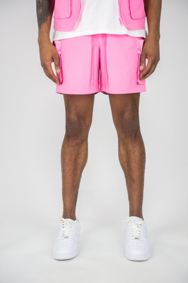 Rebel Mind Men's Travel Shorts - Pink