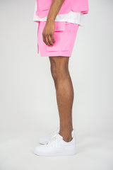 Rebel Mind Men's Travel Shorts - Pink