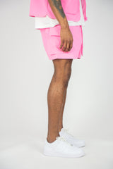 Rebel Mind Men's Travel Shorts - Pink