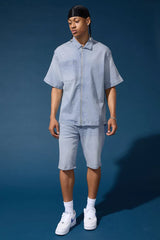 Jordan Craig Radiant Denim Zip Up Shirt