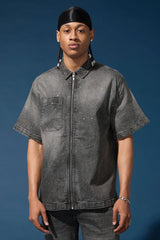 Jordan Craig Radiant Denim Zip Up Shirt