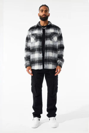 Jordan Craig See You In Paradise Flannel Shacket (Black)