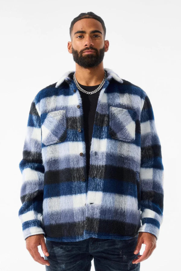 Jordan Craig See You In Paradise Flannel Shacket (Blue)