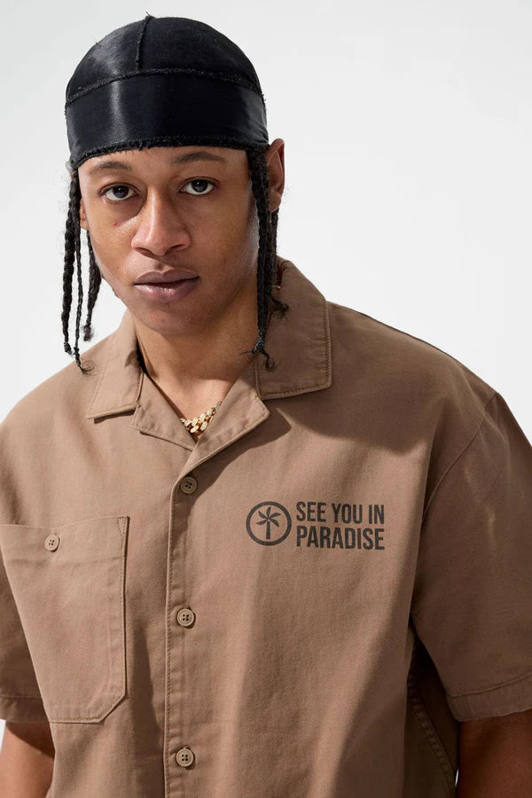 Jordan Craig SYIP Vintage S/S Work Shirt - Khaki – Action Wear