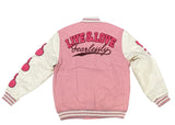 Rebel Minds Men's Angels Melton Jacket - Pink