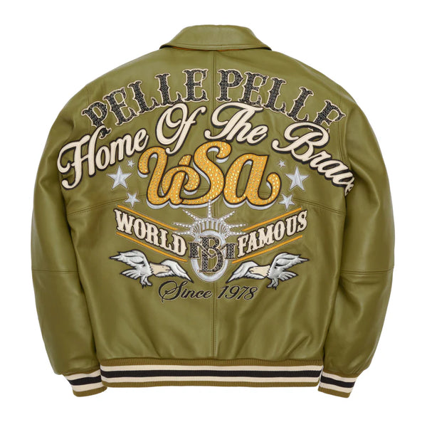 Pelle Pelle Men's Stars And Stripes Jacket