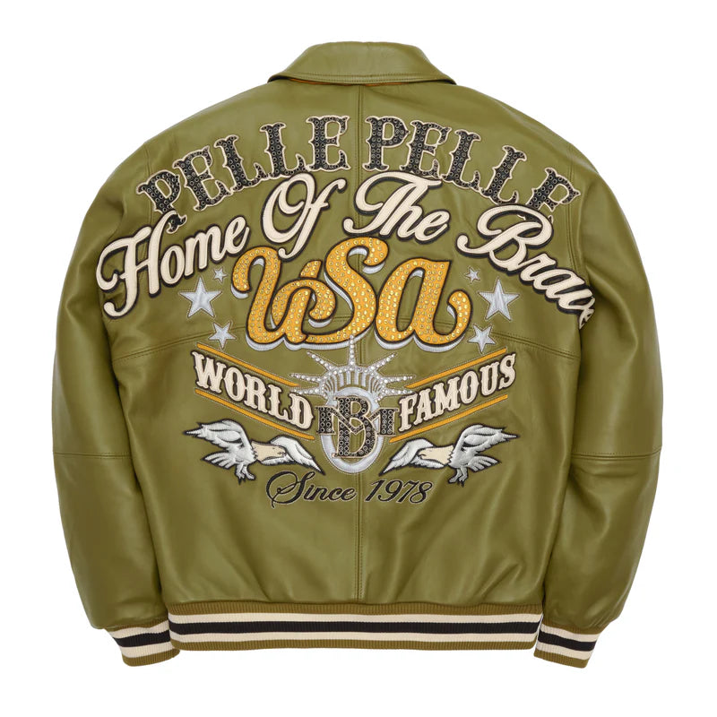 Pelle Pelle Men's Stars And Stripes Jacket