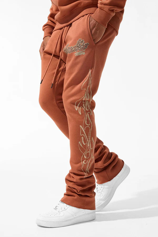 Jordan Craig Paradise Tour Hoodie and Stacked Pants Set - CARAMEL