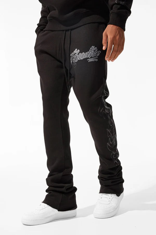 Jordan Craig Paradise Tour Hoodie and Stacked Pants Set - Black