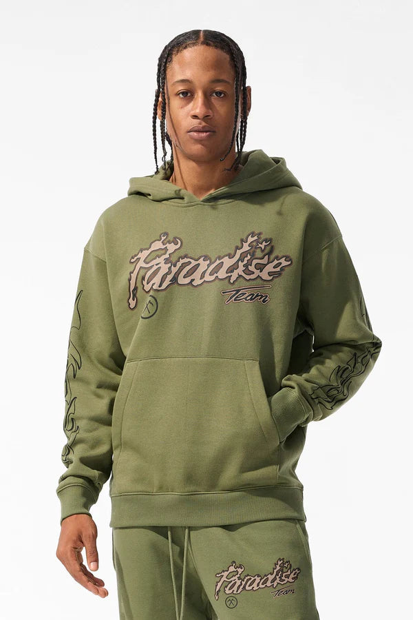 Jordan Craig Paradise Tour Hoodie and Stacked Pants Set - Green