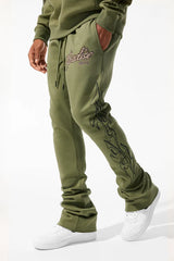 Jordan Craig Paradise Tour Hoodie and Stacked Pants Set - Green