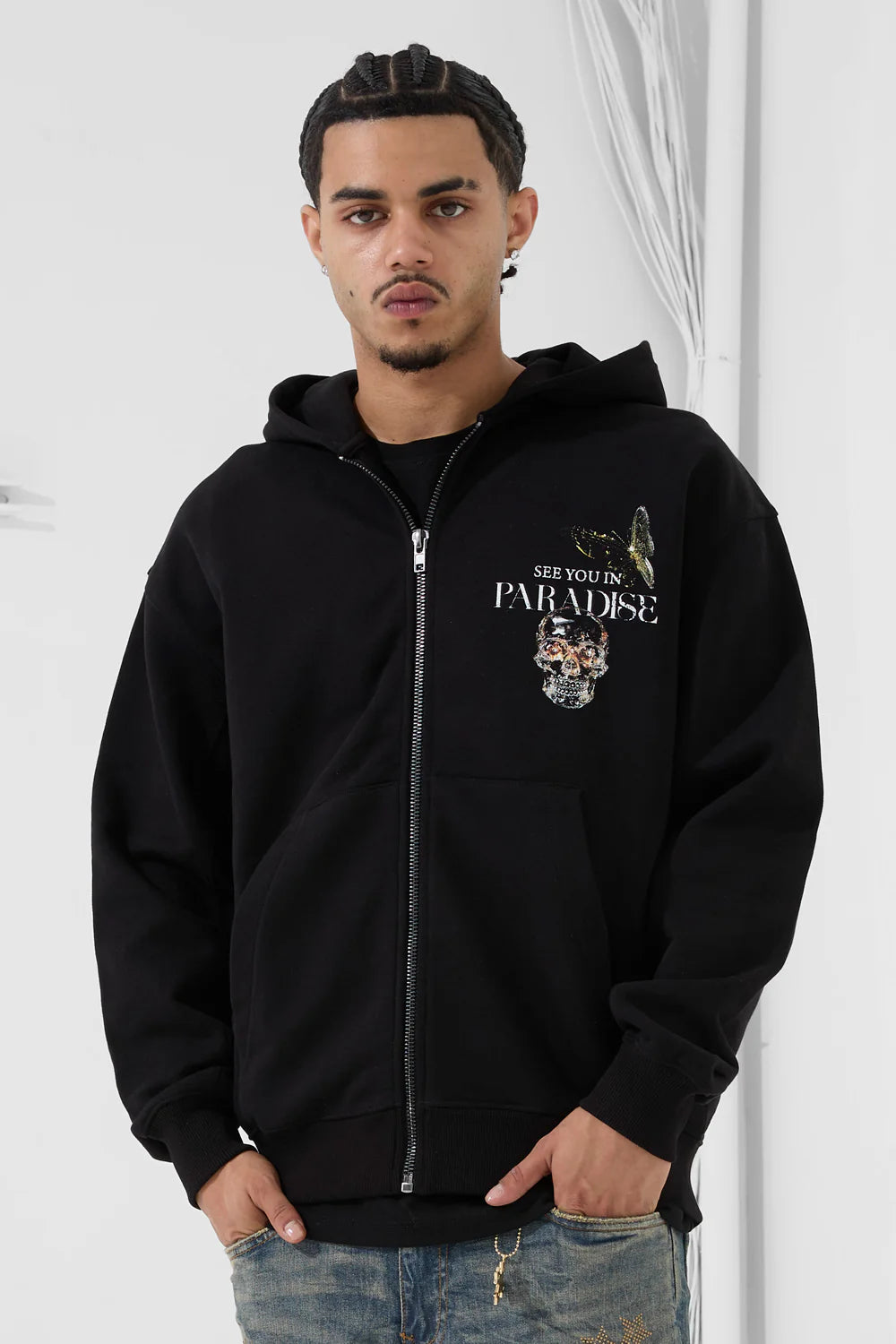 Jordan Craig Butterfly Effect Zip Up Hoodie (Black) – Action Wear