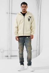 Jordan Craig Butterfly Effect Zip Up Hoodie (Cream)