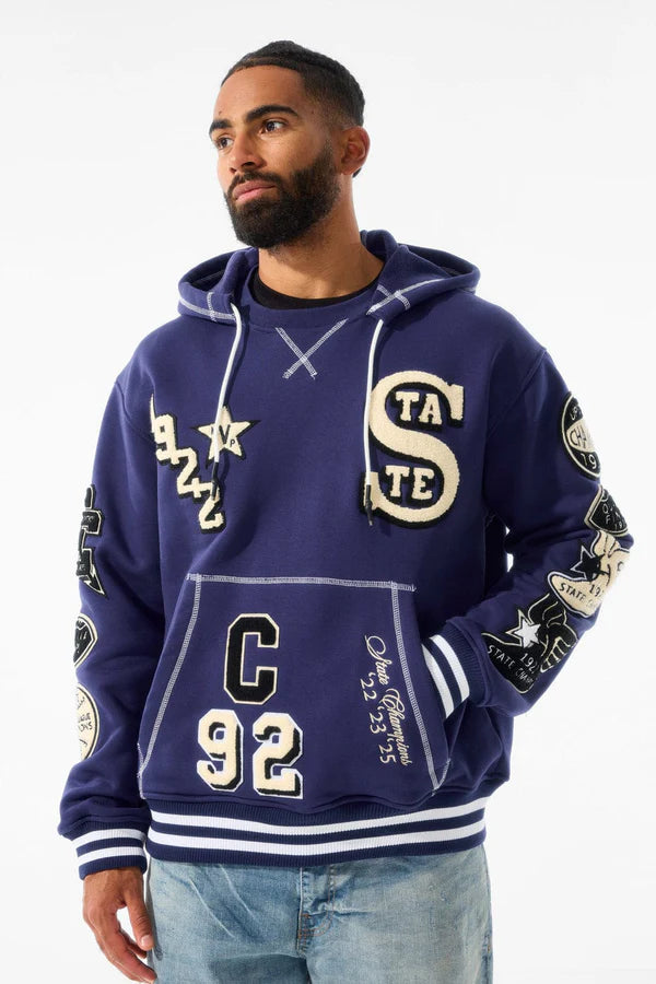 Jordan Craig State Champs Pullover Hoodie(Navy)