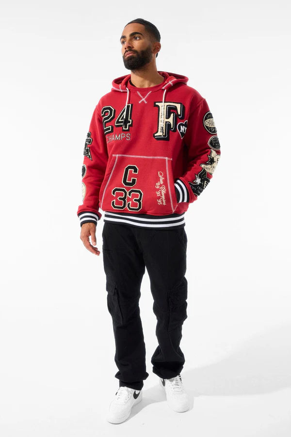 Jordan Craig Hall of Fame Pullover Hoodie (Deep Red)