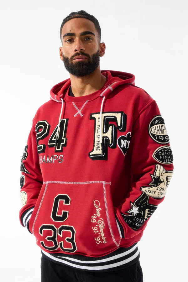 Jordan Craig Hall of Fame Pullover Hoodie (Deep Red)