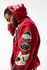 Jordan Craig Hall of Fame Pullover Hoodie (Deep Red)