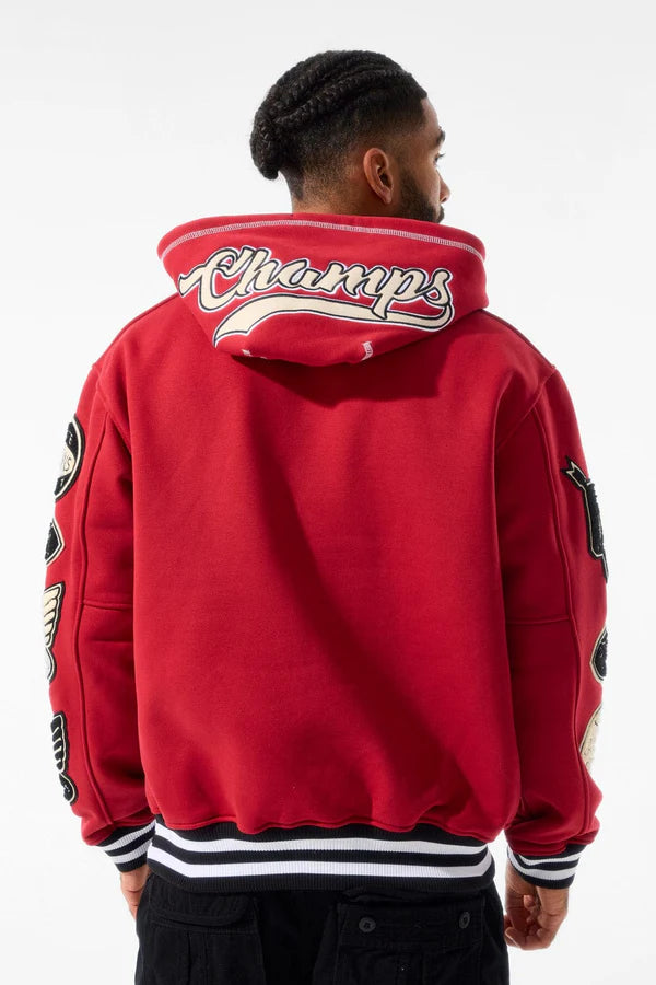 Jordan Craig Hall of Fame Pullover Hoodie (Deep Red)