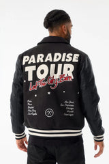 Jordan Craig Paradise Tour Varsity Jacket (Black)