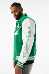 Jordan Craig Paradise Tour Varsity Jacket (Green)