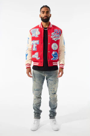 Jordan Craig All American Varsity Jacket (Red)