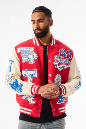 Jordan Craig All American Varsity Jacket (Red)