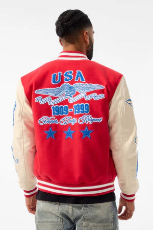 Jordan Craig All American Varsity Jacket (Red)