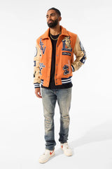 Jordan Craig Carpe Diem Varsity Jacket (Burnt Orange)