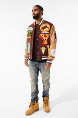 Jordan Craig Empire City Varsity Jacket (Ruby)