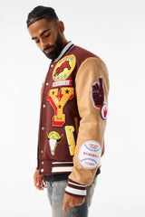 Jordan Craig Empire City Varsity Jacket (Ruby)