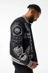 Jordan Craig Motown Varsity Jacket (Black Shadow)