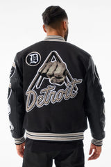 Jordan Craig Motown Varsity Jacket (Black Shadow)