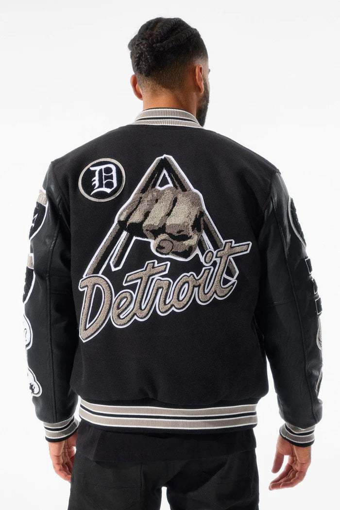 Jordan Craig Motown Varsity Jacket (Black Shadow) – Action Wear