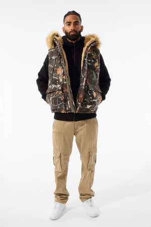 Jordan Craig Yukon Fur Lined Puffer Vest (Real Tree)