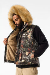 Jordan Craig Yukon Fur Lined Puffer Vest (Real Tree)