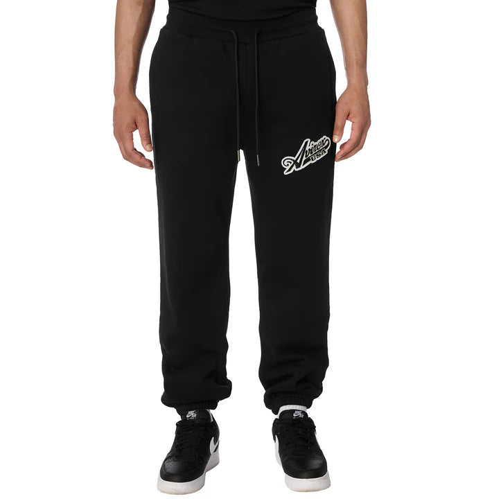 Avirex Men's Script Sweat Suit - Black