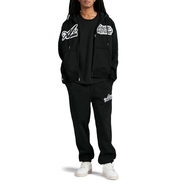 Avirex Men's Script Sweat Suit - Black