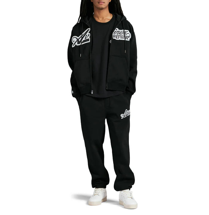 Avirex Men's Script Sweat Suit - Black