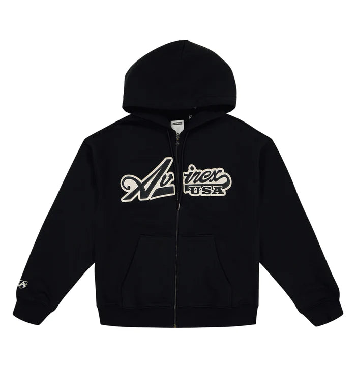 Avirex Men's Script Sweat Suit - Black