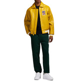 Avirex Icon Varsity Leather Jacket Mustard