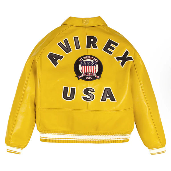 AVIREX
B-3フライトジャケット ファー付きジャケット Avirex Icon Varsity Leather Jacket Mustard – Action Wear
