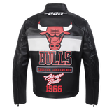 Pro Standard NBA Chicago Bulls Men's Moto Jacket - Black / Red