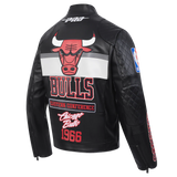 Pro Standard NBA Chicago Bulls Men's Moto Jacket - Black / Red