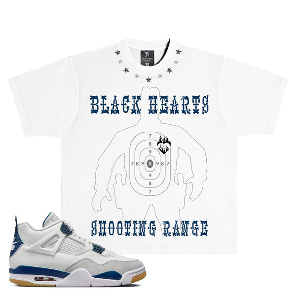 November Reine Men's Premium T-Shirt - White/Blue